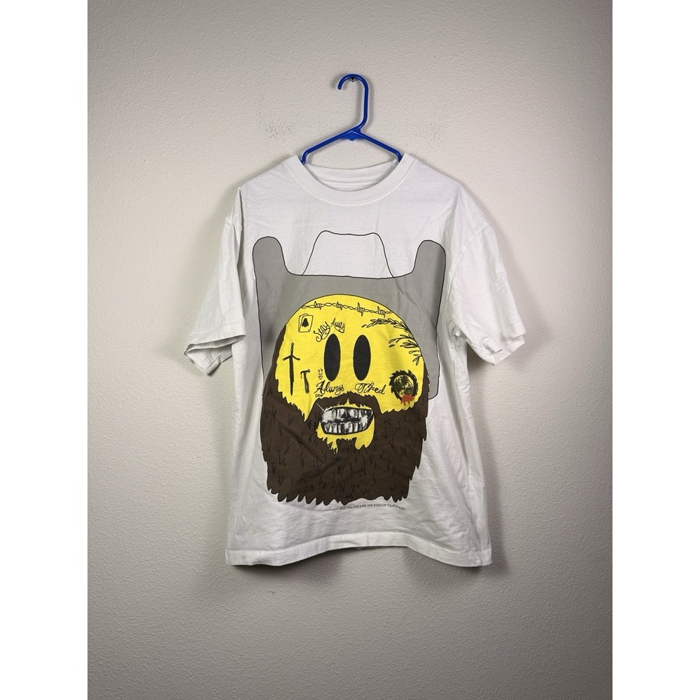 WOW - POST MALONE - BIG‎  STADIUM TOUR - BIG FACE T SHIRT - MEN'S SIZE Large